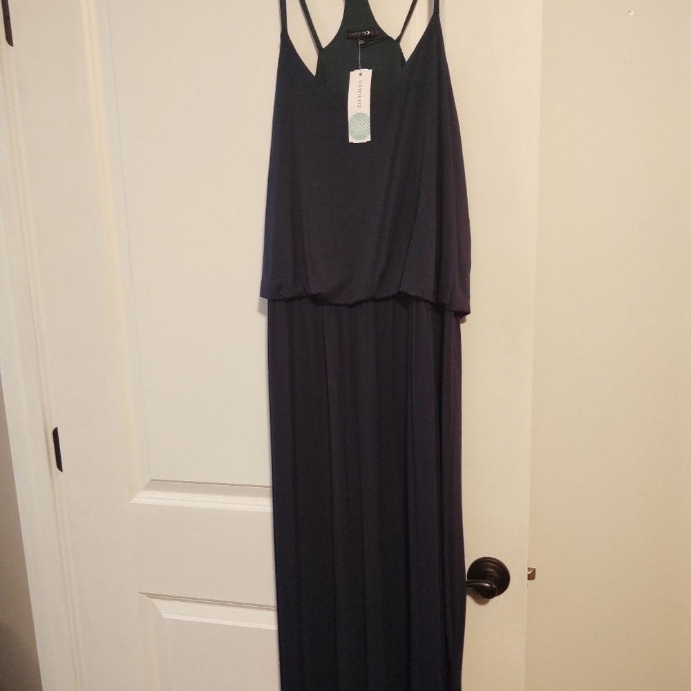 Papermoon teal maxi dress